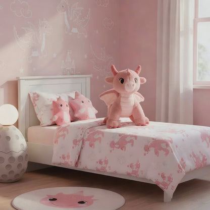 Ellie the Enchanted Dragon Eco Plush Toy Pink (25cm.HT)