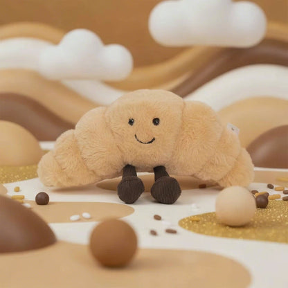 Mr Croissant Plush Soft Toy Brown (24x10cm.ST)