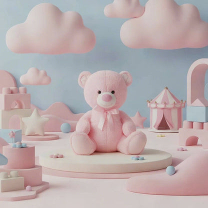 Toby Relay Teddy Baby Pink (30cmST)