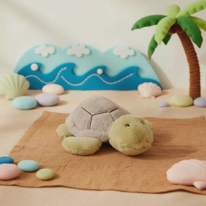 Turtle Merlin Plush Soft Toy Soft Olive Green (26x11cmHT)