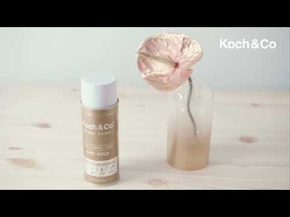 Watch & Learn How to Colour-Shift Artificial Flowers & Glass with Koch & Co '24KT Gold' Spray Paint