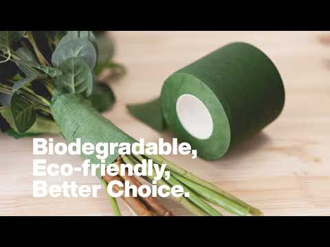 Watch & Learn How To Tie A Bouquet With Biodegradable Paper Wrap