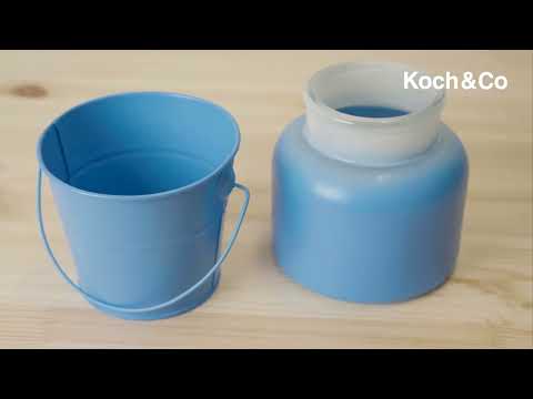 Watch & Learn How to Colour-Shift Glass with Koch & Co 'French Blue' Spray Paint