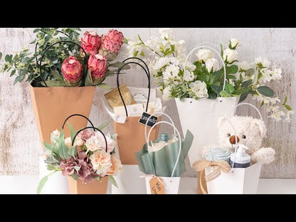 Check out our Kraft Flower Carry Bags