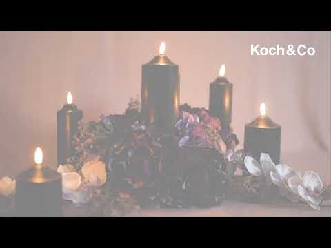 Discover our Black Wax LED Trueflame™ Flickering Pillar Candles