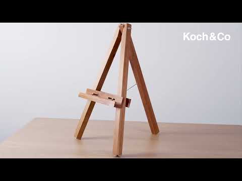 Watch & Learn how to assemble our Wooden Tripod Easel in Natural Beige