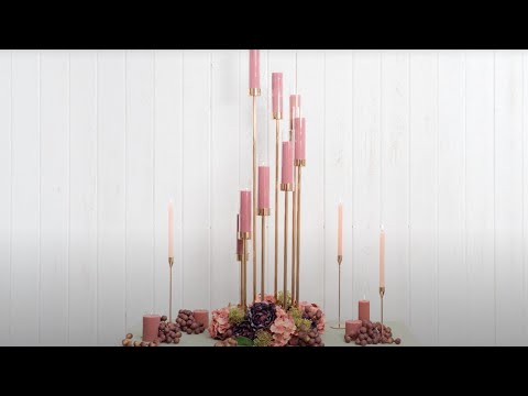 How to Assemble our Metal Spiral Candelabra Glass Candle Holders