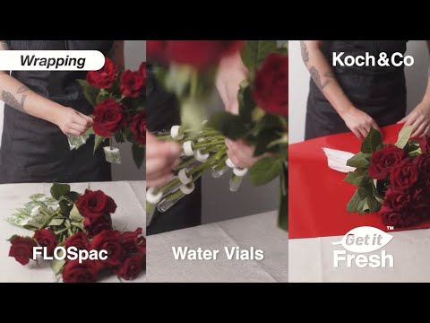 Watch & Learn about Wet Packing Fresh Cut Flowers for Easy Transportation