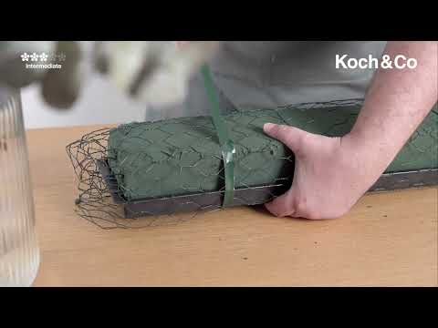 Watch & Learn How To Reinforce Caged Floral Foam With Chicken Wire