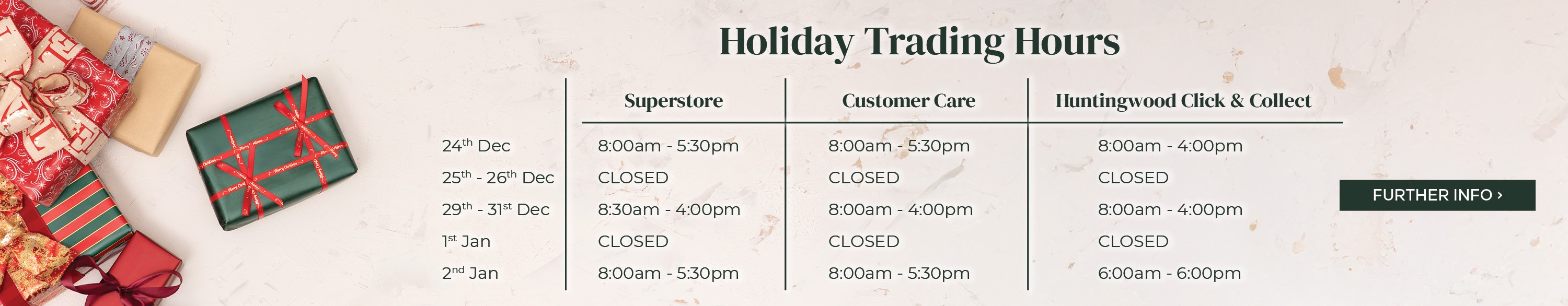 xmas trading hours