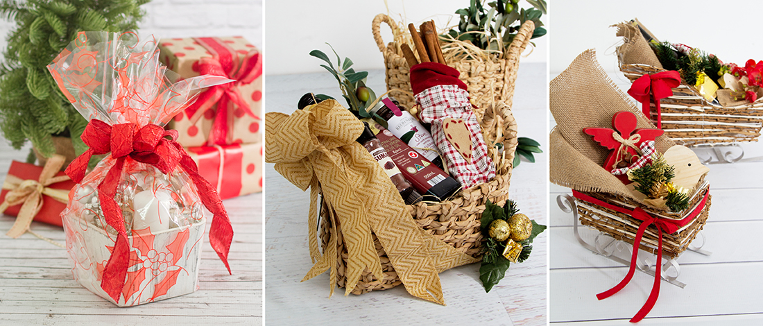 2 Beautiful Ways to Present Merry Christmas Hampers