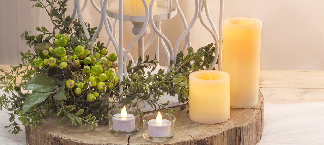 10 Ideas On How To Decorate Flameless Candles In Your Home