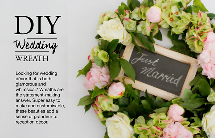 5-Step DIY Wedding Wreath Tutorial
