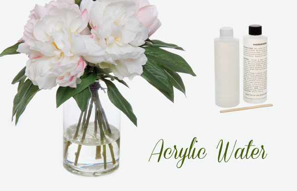 How To Use Acrylic Water With Silk Flowers