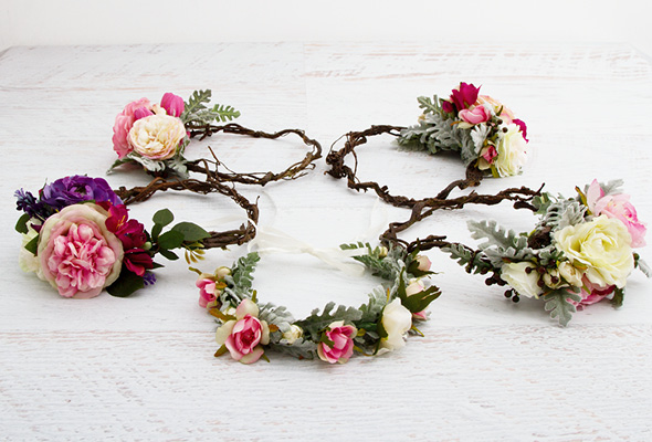 How to make a floral head crown