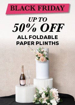 foldable paper plinths