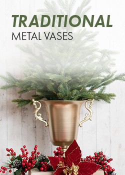metal vases