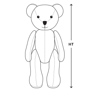 Soft Toy Sizing - Head to toe or tail