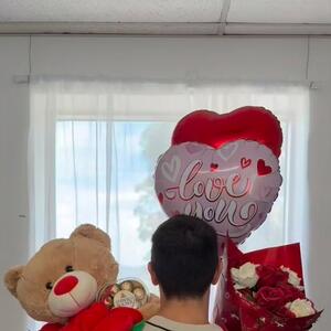 When he shows up with the teddy, the flowers, and the balloons!  🧸💐🎈 👌
 
What else are you hoping to get this Valentine’s Day? 💘
 
There’s still time! Hurry, shop all your gifts and supplies in-store & online now.
.
.
.
#KochAndCo #ValentinesGiftIdeas #TeddyBearGift #FlowerDelivery #BalloonStyling