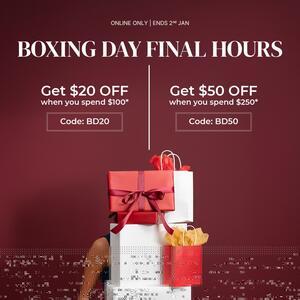 ✨ 𝐋𝐚𝐬𝐭 𝐂𝐚𝐥𝐥: 𝐁𝐨𝐱𝐢𝐧𝐠 𝐃𝐚𝐲 𝐁𝐨𝐧𝐮𝐬 𝐒𝐚𝐯𝐢𝐧𝐠𝐬 ✨ 

This is it — last chance to make the most of our 𝐁𝐨𝐱𝐢𝐧𝐠 𝐃𝐚𝐲 𝐎𝐧𝐥𝐢𝐧𝐞 𝐁𝐨𝐧𝐮𝐬 𝐒𝐚𝐯𝐢𝐧𝐠𝐬.
Perfect for final restocks, forward planning, or a last-minute Boxing Day treat!

Spend $𝟏𝟎𝟎 → 𝐆𝐞𝐭 $𝟐𝟎 𝐎𝐅𝐅 with code 𝐁𝐃𝟐𝟎
Spend $𝟐𝟓𝟎 → 𝐆𝐞𝐭 $𝟓𝟎 𝐎𝐅𝐅 with code 𝐁𝐃𝟓𝟎

Online only. Applies to 𝐟𝐮𝐥𝐥-𝐩𝐫𝐢𝐜𝐞 𝐀𝐍𝐃 𝐬𝐚𝐥𝐞 𝐢𝐭𝐞𝐦𝐬.
Don’t miss it — once it’s gone, it’s gone.

𝐒𝐡𝐨𝐩 𝐨𝐧𝐥𝐢𝐧𝐞 𝐧𝐨𝐰 𝐯𝐢𝐚 𝐭𝐡𝐞 𝐥𝐢𝐧𝐤 𝐢𝐧 𝐨𝐮𝐫 𝐛𝐢𝐨!
.
.
.
#Koch #KochAndCo #FinalHours #LastChance #EndsTonight #24HoursLeft #FinalCall #BoxingDaySale #SpendAndSave #OnlineOnly #BonusSavings