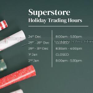 🎄✨ Holiday Trading Hours Are Here!

As we head into the festive rush, here’s everything you need to know about our 𝐂𝐡𝐫𝐢𝐬𝐭𝐦𝐚𝐬 & 𝐍𝐞𝐰 𝐘𝐞𝐚𝐫 𝐭𝐫𝐚𝐝𝐢𝐧𝐠 𝐡𝐨𝐮𝐫𝐬. Swipe ➡️ to see Customer Care & Click & Collect adjusted trading hours. 

Thank you for partnering with Koch & Co this festive season.
.
.
.
#Koch #KochAndCo #HolidayTradingHours #AuburnSuperstore #ClickAndCollect #CustomerCare  #ChristmasShopping #FestiveSeason2025 #WholesaleSupplies #RetailSupplies #SmallBusinessSupplies