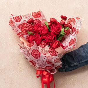 Turn up the romance! Our limited-edition Roses Galore wrap is bursting with bold red roses in full bloom, sprinkled with sweet little hearts for extra love vibes. 

Printed on dreamy 40-micron frosted cello, this wrap is made to stand out and steal hearts.

Perfect for Valentine’s Day bouquets, swoon-worthy flower arrangements, romantic hampers, and gifts that say “I adore you”. If love were gift wrap… this would be it.

The details you’ll love:
❤️ 40-micron frosted cello
🌹 Bold red rose & heart design
📏 50 × 70 cm sheets
📦 Pack of 100 sheets

Wrap it. Love it. Gift it. 💘✨

ITEM: 530092RE
.
.

#Kochandco Kochinspo 
#RosesGalore
#LoveWrapped
#ValentinesVibes
#FloralPackaging
#GiftWrapGoals
#RomanticDetails
#FlowerShopStyle
#ValentinesWrap
#WrappedWithLove
#PackagingWithHeart
