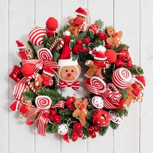 🎄 Monday Christmas DIY Inspiration | Sweeten your holiday décor with this 𝐆𝐢𝐧𝐠𝐞𝐫𝐛𝐫𝐞𝐚𝐝 & 𝐏𝐞𝐩𝐩𝐞𝐫𝐦𝐢𝐧𝐭 𝐂𝐡𝐫𝐢𝐬𝐭𝐦𝐚𝐬 𝐖𝐫𝐞𝐚𝐭𝐡!

Adorned with candy canes, peppermint swirls, gingerbread figurines, red berries, and striped ribbons, this playful wreath captures the joy and whimsy of the season. 

𝐒𝐡𝐨𝐩 𝐭𝐡𝐢𝐬 𝐩𝐫𝐨𝐣𝐞𝐜𝐭 𝐨𝐧𝐥𝐢𝐧𝐞 𝐧𝐨𝐰 𝐯𝐢𝐚 𝐭𝐡𝐞 𝐥𝐢𝐧𝐤 𝐢𝐧 𝐨𝐮𝐫 𝐛𝐢𝐨!
.
.
.
#Koch #KochAndCo #ChristmasWreath #DIYWreath #GingerbreadDecor #PeppermintChristmas #FestiveDecor #HolidayDIY #FloristSupplies #EventStyling #WholesaleDecor