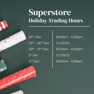 🎄✨ Holiday Trading Hours Are Here!

As we head into the festive rush, here’s everything you need to know about our 𝐂𝐡𝐫𝐢𝐬𝐭𝐦𝐚𝐬 & 𝐍𝐞𝐰 𝐘𝐞𝐚𝐫 𝐭𝐫𝐚𝐝𝐢𝐧𝐠 𝐡𝐨𝐮𝐫𝐬. Swipe ➡️ to see Customer Care & Click & Collect adjusted trading hours. 

Thank you for partnering with Koch & Co this festive season.
.
.
.
#Koch #KochAndCo #HolidayTradingHours #AuburnSuperstore #ClickAndCollect #CustomerCare  #ChristmasShopping #FestiveSeason2025 #WholesaleSupplies #RetailSupplies #SmallBusinessSupplies