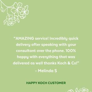 💚 If there is anything we can do to help, please reach out to us on the phone at 1300 555 624 or via email at info@koch.com.au.
.
.
.
#kochandco #review #reviews #customerreview #customerreviews #happycustomer #happycustomerhappyus #customerservice #sharethelove
