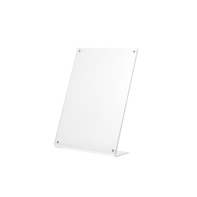 L Style Acrylic Counter Display A5 Size Clear