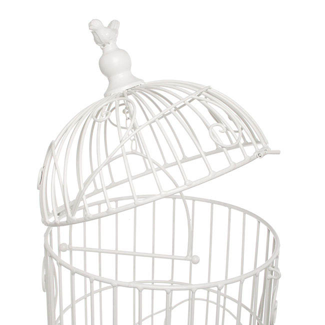 Wedding Birdcage D30x55cmH White