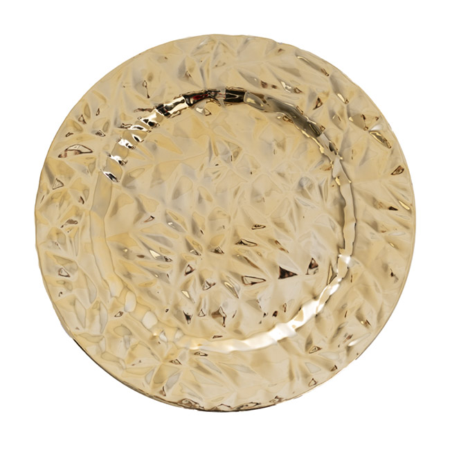 Modern Style Charger Plate Gold (33cmD)