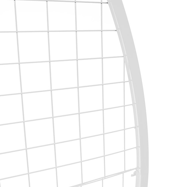 Backdrop Medium Circular Frame with Mesh White (185cmD)