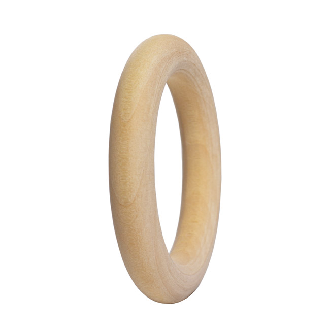 Wooden Napkin Ring Natural (0.8cmx4.5cmD) Pack 6