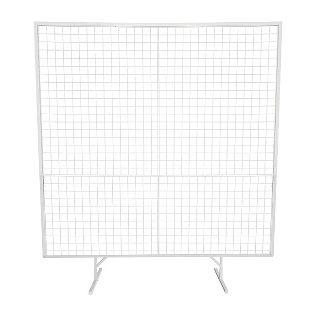 Backdrop Square Standing Frame w Mesh White (1.8x2mH)