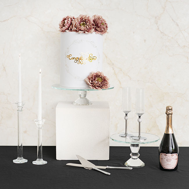 The Party Aisle™ Crystal Cake Stand & Reviews | Wayfair