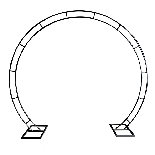 Arch Circle Event Double Row Frame Black (2.7mWx2.4mH)