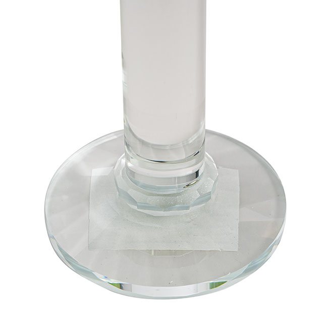 Classic Crystal Glass Candle Holder Clear (32cmH)