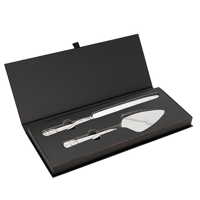 Heart Design Cake Knife Set (23Wx340mmL & 73Wx275mmL)