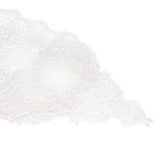 Table Runner Lace White (30cmx150cmL)