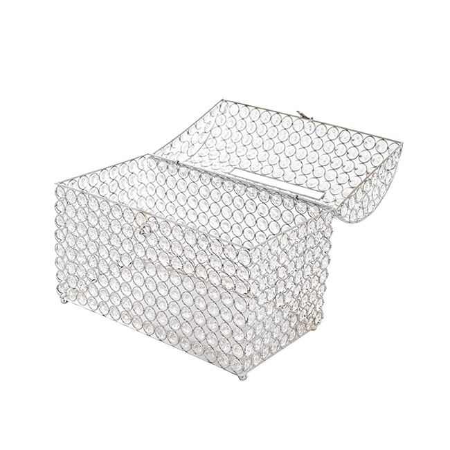 Crystal Wishing Well Chest Clear (34x20x25cmH)