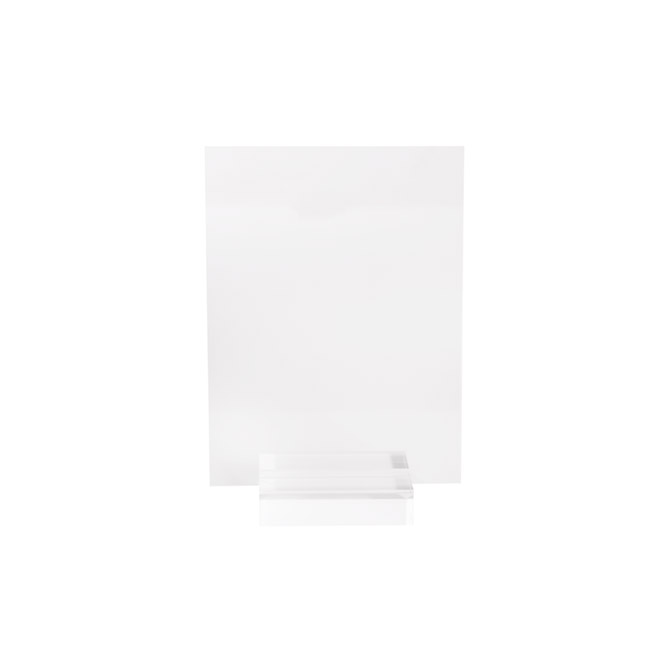 Acrylic Name Card Holder Pack 2 (12.5x18cmH) Clear