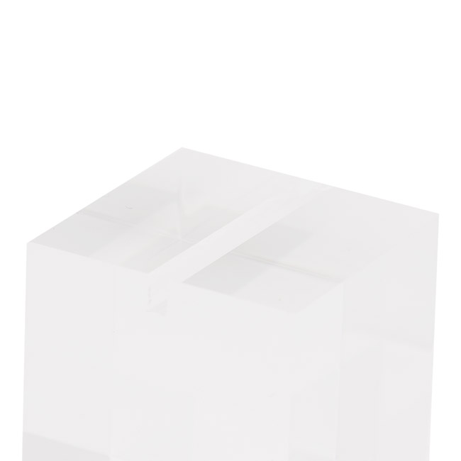 Crystal Name Card Holder Cube Pack 3 (4cmH) Clear