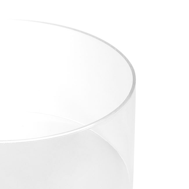 Acrylic Hamper Box & Table Riser Round Clear (30cmDx15cmH)