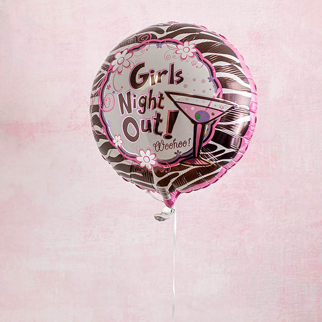 Foil Balloon 17 (42.5cm Dia) Round Girls Night Out