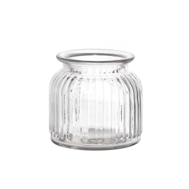 Hurricane Glass Jar Clear Small (11Dx10.5cmH)