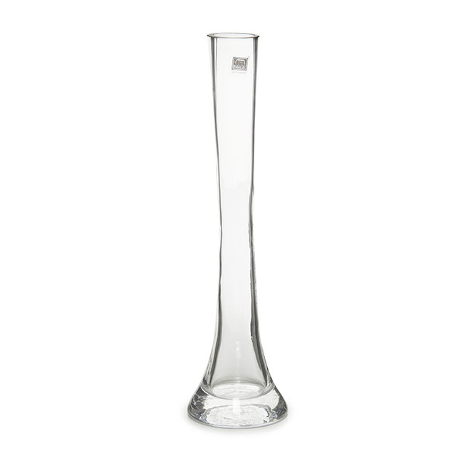 Glass Cylinder Bud Vase Stem Clear (4Dx30cmH)