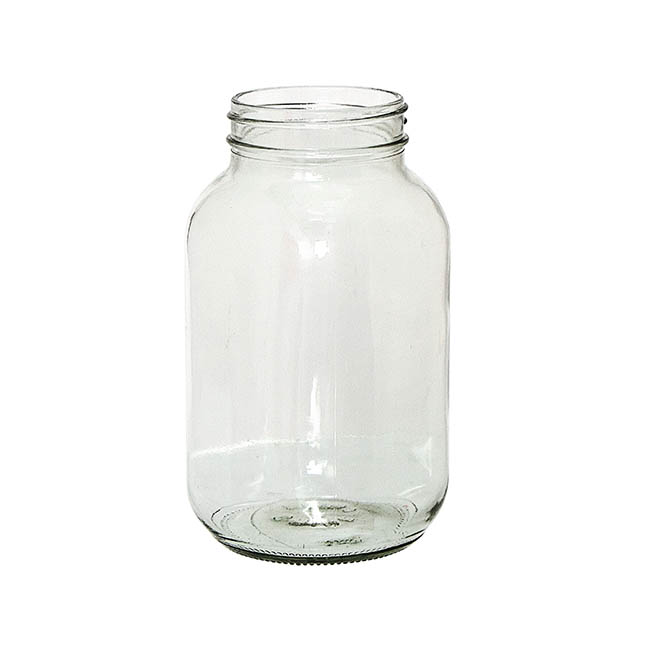 Glass Mason Jar Promo Clear (9.5x17cmH)