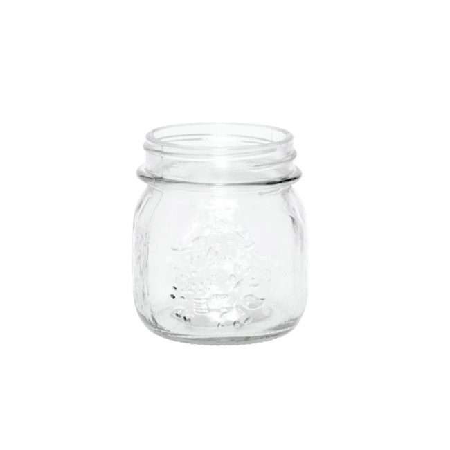 Glass Mason Jar Small Clear (8x9cmH)
