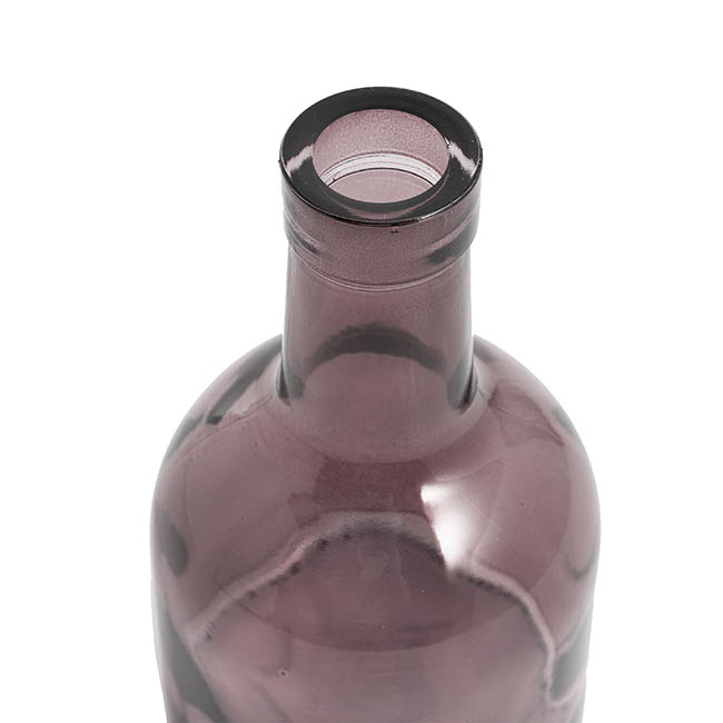 Glass Vintage Bottle Bud Vase Dk Brown (3.3TDx8.4BDx15cmH)